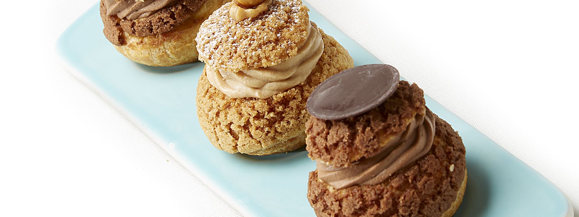 Les choux garnis sucrés