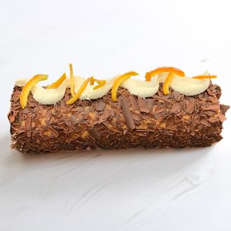 the tangerine chocolate log