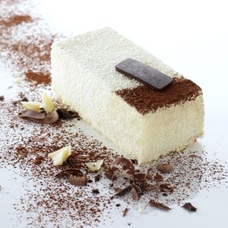 la buche au chocolat blanc et aux agrumes