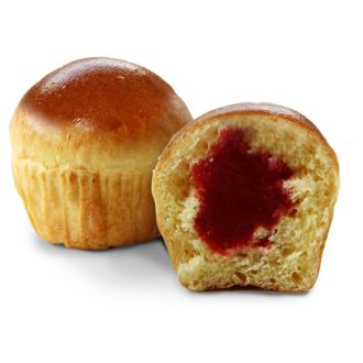 mini brioche filled with red fruits