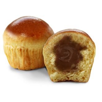 mini brioche filled with chocolate
